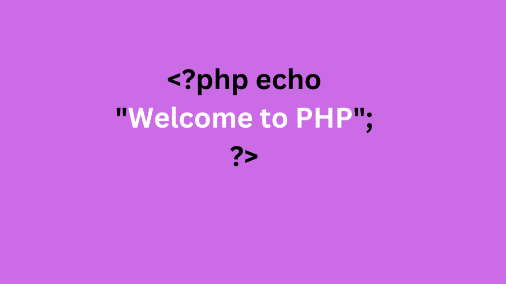 PHP Syntax